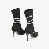  Giày Boots Nữ Primadonna Collection Women Shoes Demi-Boot Lycra Nero 