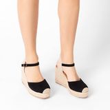  Giày Đế Xuồng Nữ 254920102MFNERO 