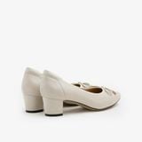  Giày Búp Bê Nữ PAZZION Una Ribbon Low Block Heels 