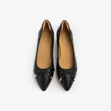  Giày Búp Bê Nữ PAZZION Una Ribbon Low Block Heels 