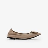  Giày Búp Bê Nữ PAZZION Gilda Brass Pointed Toe Flats 