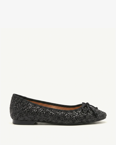 Giày Búp Bê Nữ Pazzion Crystal Embellished Glitter Square Toe Ballet Flats