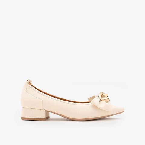 Giày Cao Gót Nữ PAZZION Rue Pointed Bow Wrapped Gold Link Heels