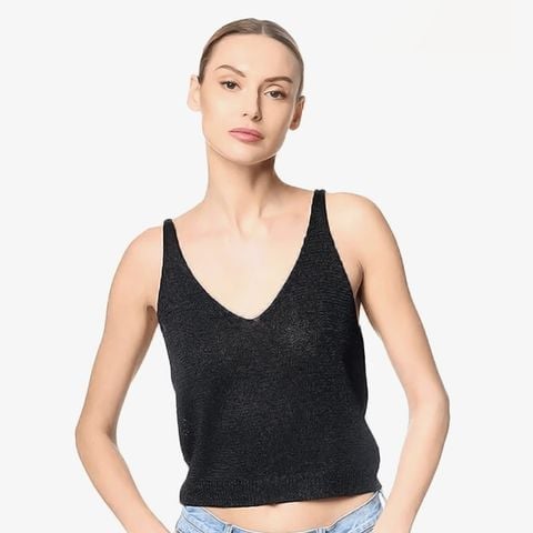  Áo Ba Lỗ Black V-Neck Top Primadonna Collection 