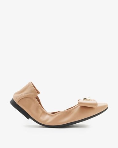 Giày Búp Bê Nữ Pazzion Madeline Studded Bow Foldable Flats