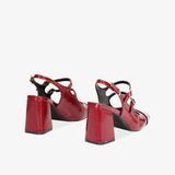  Giày Cao Gót Primadonna Collection Burgundy Slingback Décolleté 8 Cm 