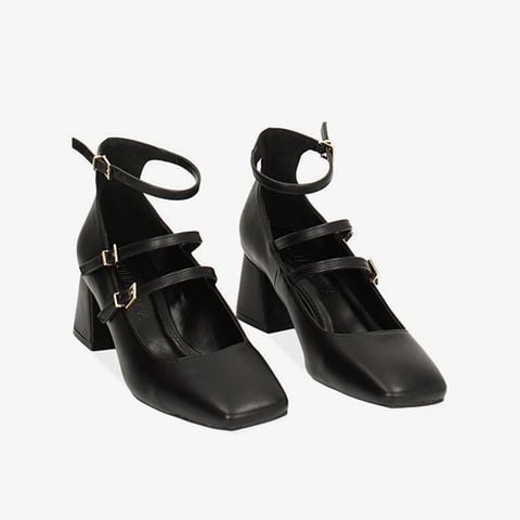 Giày Cao Gót Nữ Primadonna Collection Black Décolleté With Laces 5.5 cm