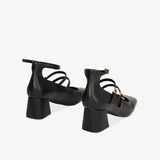  Giày Cao Gót Nữ Primadonna Collection Black Décolleté With Laces 5.5 cm 