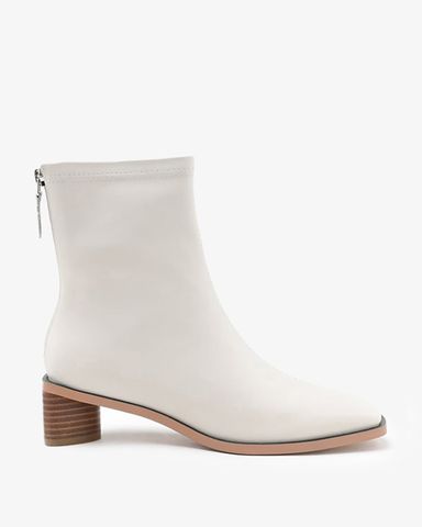 Giày Boots Nữ Pazzion Square Toe Leather Boot