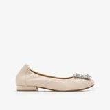  Giày Búp Bê Nữ PAZZION Oriole Embellished Buckle Ballet Flats 