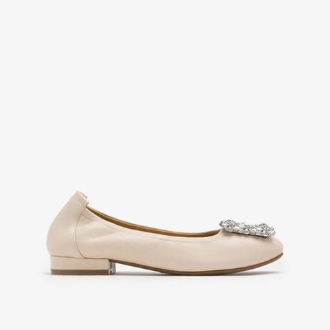 Giày Bệt Nữ PAZZION Oriole Embellished Buckle Ballet Flats