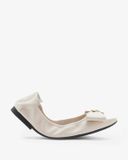  Giày Búp Bê Nữ Pazzion Madeline Studded Bow Foldable Flats 