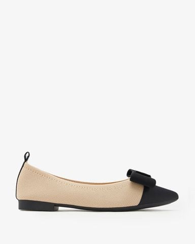 Giày Búp Bê Nữ Pazzion Janessa Flyknit Embellished Bow Flats