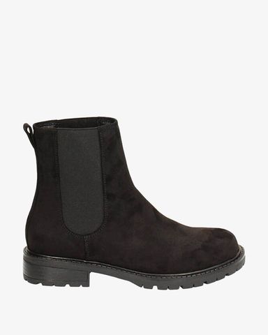Giày Boots Nữ Primadonna Collection Black Microfiber Beatles