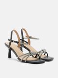  Giày Cao Gót Nữ Pazzion Emery Crystal Embellished Knot Strap Heel Sandals 