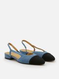  Giày Đế Bệt Nữ Pazzion Blythe Denim Contrast Toe Cap Flats 
