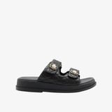  Dép Quai Ngang Nữ Pazzion Leia Embellished Quilted Slides 
