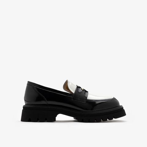 Giày Lười Nữ Pazzion Zilpah Embellished Two-Tone Penny Loafers