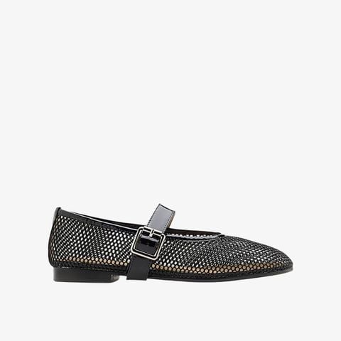 Giày Búp Bê Nữ Pazzion Ellie Mesh Buckled Mary Janes