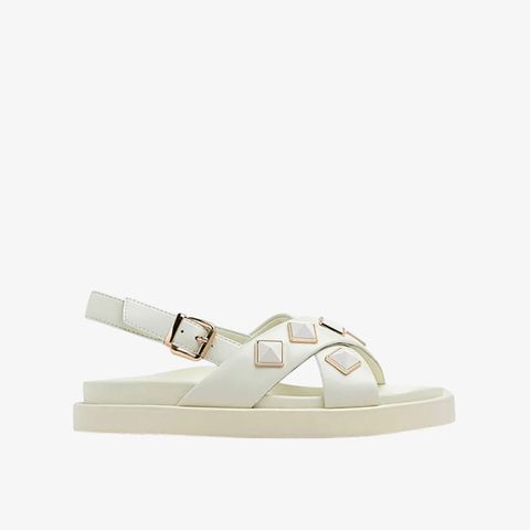 Giày Sandals Nữ Pazzion Jina Studded Criss-Cross Slingback Sandals