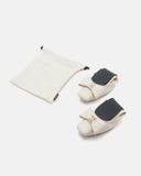  Giày Búp Bê Nữ Pazzion Madeline Studded Bow Foldable Flats 