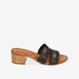  Dép Nữ Primadonna Collection Women Shoes Slipper Leather Nero 