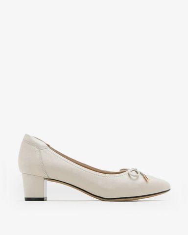 Giày Búp Bê Nữ PAZZION Una Ribbon Low Block Heels