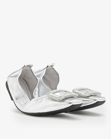 Giày Búp Bê Nữ PAZZION Everlee Metallic Crystal Embellished Buckle