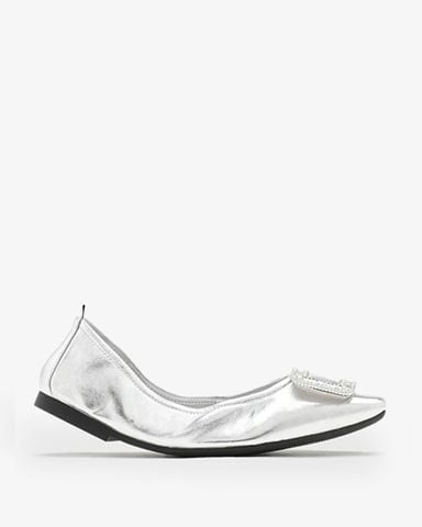 Giày Búp Bê Nữ PAZZION Everlee Metallic Crystal Embellished Buckle