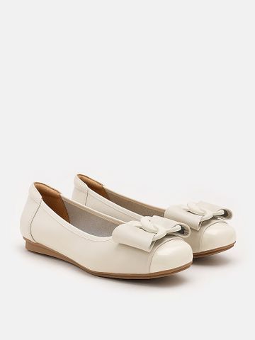 Giày Búp Bê Nữ Pazzion Jan Buckle Bow Square-Toe Flats