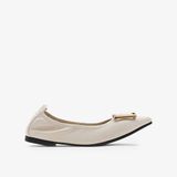  Giày Búp Bê Nữ PAZZION Harper Gold Buckled Pointed-Toe Flats 