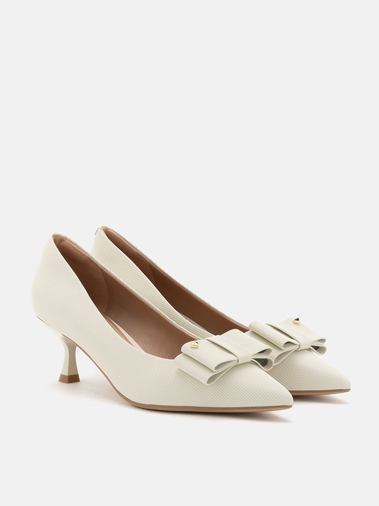  Giày Cao Gót Nữ Pazzion Jream Twin Bow Heels 