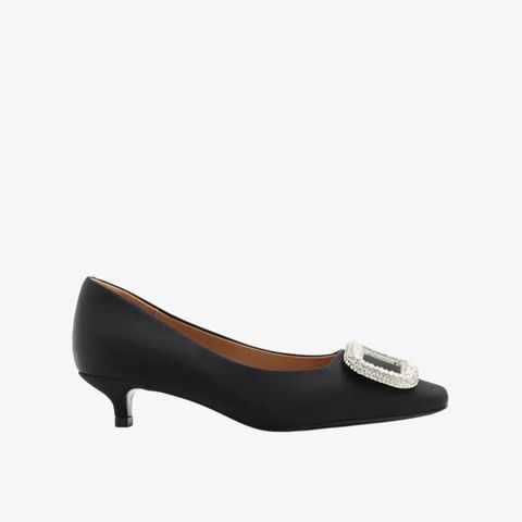 Giày Cao Gót Nữ Pazzion Olea Crystal Embellished Buckle Heels