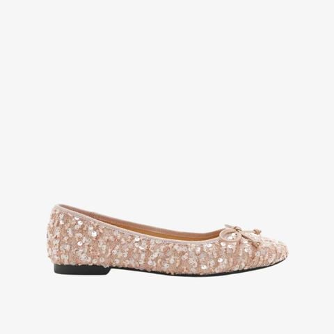 Giày Búp Bê Nữ Pazzion Gianna Sequinned Bow Flats