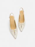  Giày Cao Gót Nữ Pazzion Delilah Laced Pointed Toe Slingback Heels 
