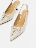  Giày Cao Gót Nữ Pazzion Delilah Laced Pointed Toe Slingback Heels 