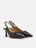  Giày Cao Gót Nữ Pazzion Delilah Laced Pointed Toe Slingback Heels 