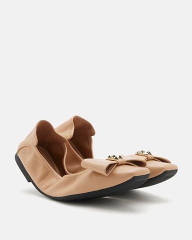 Giày Búp Bê Nữ Pazzion Madeline Studded Bow Foldable Flats