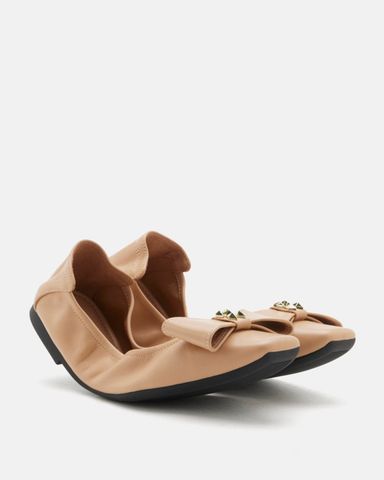 Giày Búp Bê Nữ Pazzion Madeline Studded Bow Foldable Flats