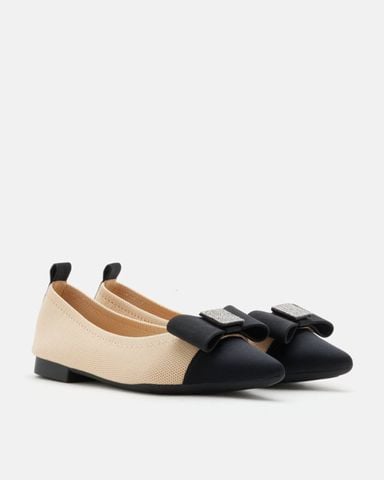 Giày Búp Bê Nữ Pazzion Janessa Flyknit Embellished Bow Flats