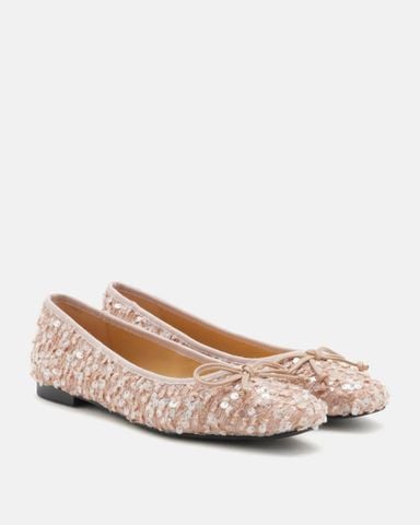 Giày Búp Bê Nữ Pazzion Gianna Sequinned Bow Flats