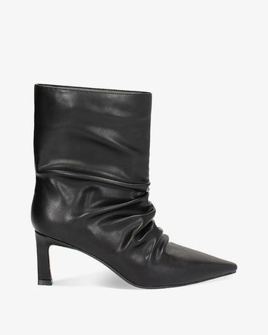 Giày Boots Nữ Primadonna Collection Da Mềm Nếp Gấp Tự Nhiên