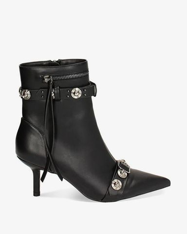 Giày Boots Primadonna Collection Black Ankle Boot With Studs 7.5 Cm