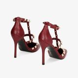  Giày Cao Gót Nữ Primadonna Collection Cherry Open Shank Décolleté With Studs 10.5 cm 