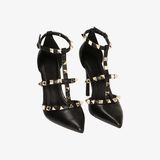  Giày Cao Gót Nữ Primadonna Collection Cherry Open Shank Décolleté With Studs 10.5 cm 