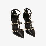  Giày Cao Gót Nữ Primadonna Collection Cherry Open Shank Décolleté With Studs 10.5 cm 