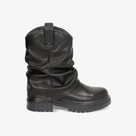 Giày Boots Primadonna Collection Black Biker With Sagging Leg Primadonna Collection