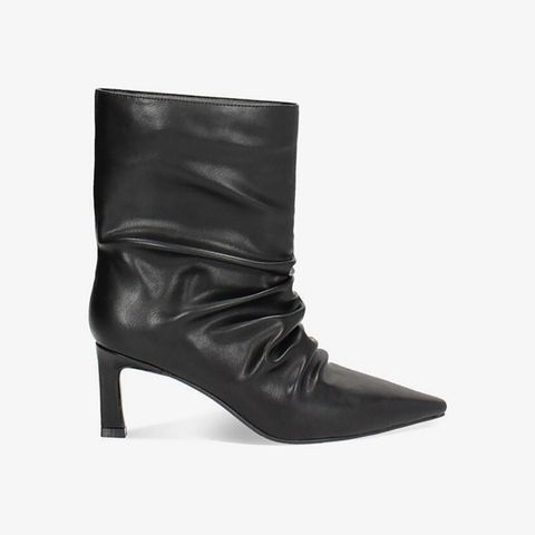 Giày Boots Nữ Primadonna Collection Da Mềm Nếp Gấp Tự Nhiên