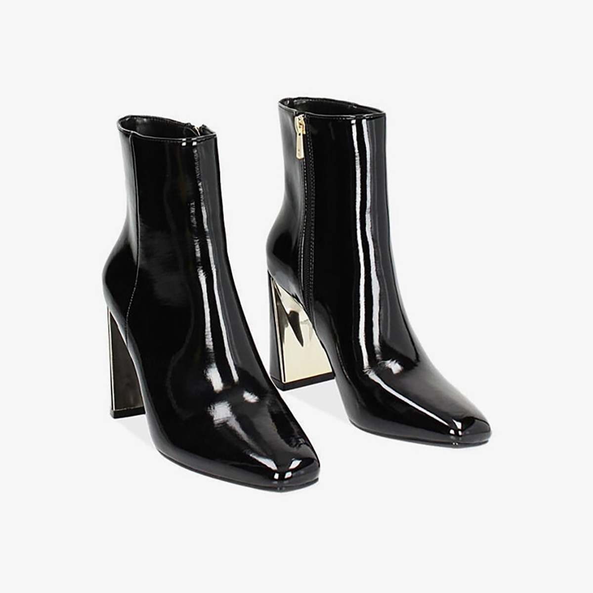  Giày Boots Primadonna Collection Black Naplak Ankle Boot 9 Cm 