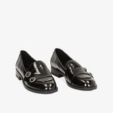  Giày Lười Nữ Primadonna Collection Low Black Moccasin In Abrasive 